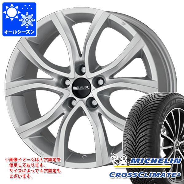 【タイヤ交換対象】シトロエン C4 C41系用 オールシーズンタイヤ ミシュラン クロスクライメート2 215/60R17 100V XL MAK アンチバス タイヤホイール4本セット