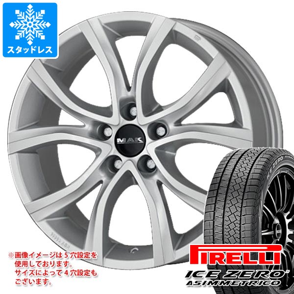 【タイヤ交換対象】シトロエン C4 B5系用 スタッドレス ピレリ アイスゼロアシンメトリコ 205/50R17 93H XL MAK アンチバス タイヤホイール4本セット｜タイヤ１番 105,765円