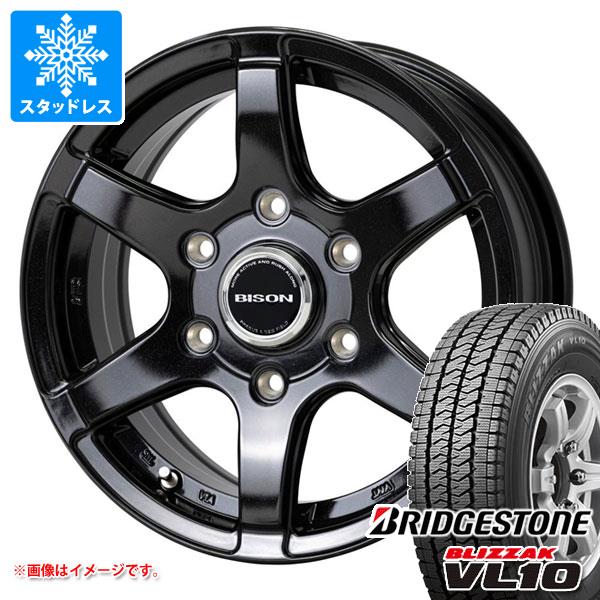 【タイヤ交換対象】ハイエース 200系用 2026年製 スタッドレス ブリヂストン ブリザック VL10 195/80R15 107/105N バイソン BN-04 タイヤホイール4本セット｜タイヤ１番 73,151円