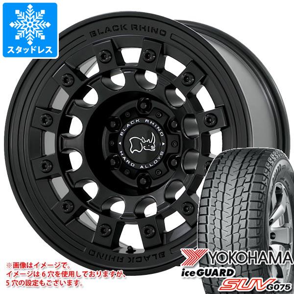 【タイヤ交換対象】ジープ ラングラー JK/JL系用 スタッドレス ヨコハマ アイスガード SUV G075 LT285/70R17 121/118Q ブラックライノ フジ タイヤホイール4本セット|タイヤ1番
