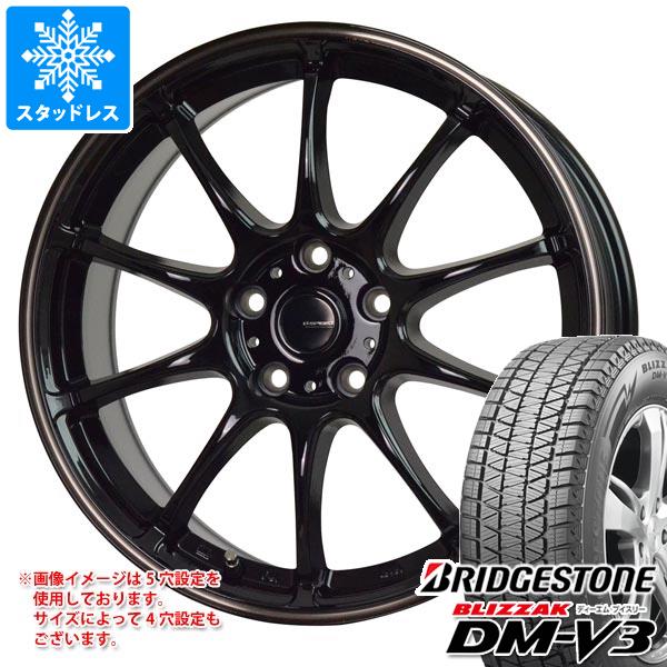 【タイヤ交換対象】スタッドレスタイヤ ブリヂストン ブリザック DM-V3 235/65R18 106Q ＆ ジースピード P-07 7.5-18 タイヤホイール4本セット235/65-18 BRIDGESTONE BLIZZAK DM-V3