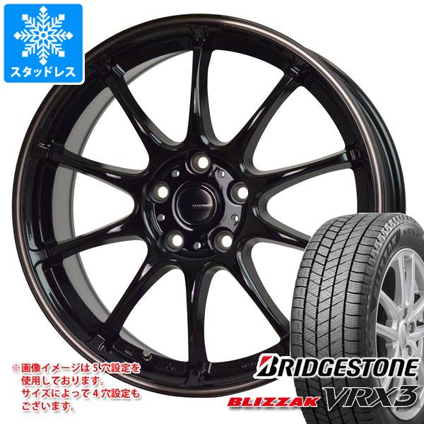 【タイヤ交換対象】スタッドレスタイヤ ブリヂストン ブリザック VRX3 215/50R18 92Q ＆ ジースピード P-07 7.5-18 タイヤホイール4本セット215/50-18 BRIDGESTONE BLIZZAK VRX3