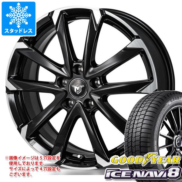 【タイヤ交換対象】スタッドレスタイヤ グッドイヤー アイスナビ8 215/60R17 96Q & モンツァジャパン JPスタイル MJ-V 7.0-17 タイヤホイール4本セット215/60-17 GOODYEAR ICE NAVI 8|タイヤ1番