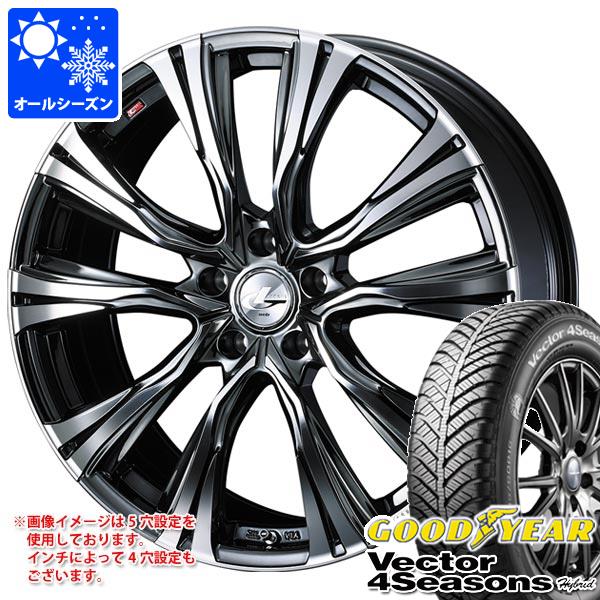 【タイヤ交換対象】オールシーズン 225/45R17 91H グッドイヤー ベクター 4シーズンズ ハイブリッド レオニス VR 7.0-17 タイヤホイール4本セット