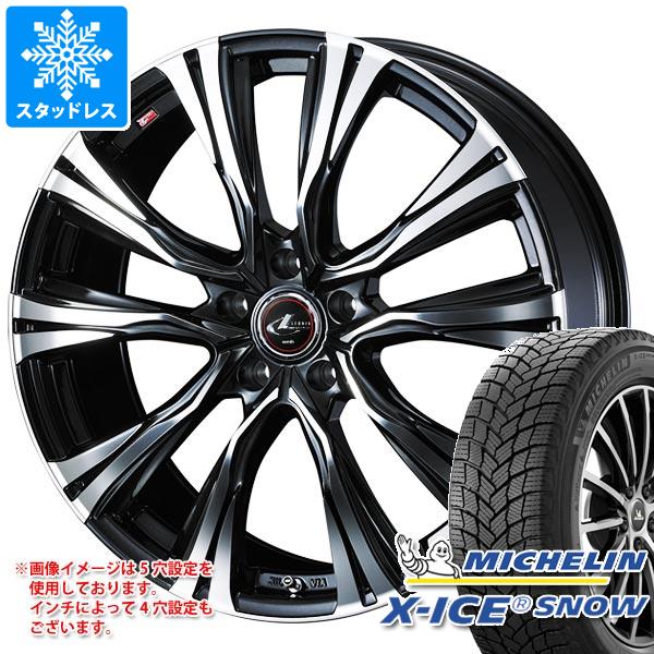 【タイヤ交換対象】スタッドレスタイヤ ミシュラン エックスアイススノー 225/60R18 100H ＆ レオニス VR 8.0-18 タイヤホイール4本セット225/60-18 MICHELIN X-ICE SNOW｜タイヤ１番