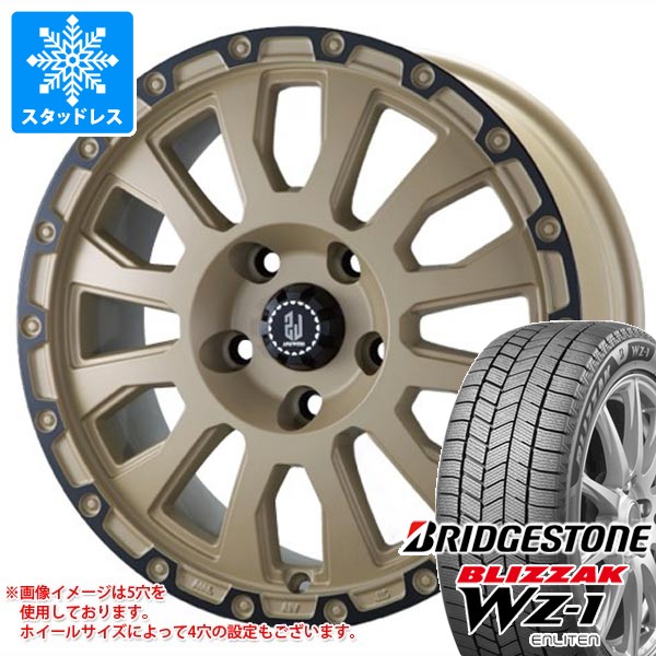 【タイヤ交換対象】スタッドレスタイヤ ブリヂストン ブリザック WZ-1 165/55R15 75Q ＆ ラ・ストラーダ アヴェンチュラ 4.5-15 タイヤホイール4本セット165/55-15 BRIDGESTONE BLIZZAK WZ-1