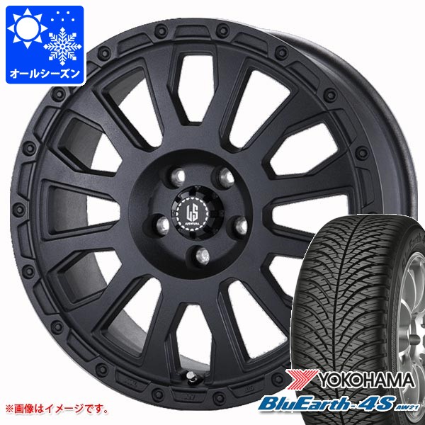 【タイヤ交換対象】ジープ コンパス M624系用 オールシーズンタイヤ ヨコハマ ブルーアース4S AW21 225/55R18 98V ラ・ストラーダ アヴェンチュラ タイヤホイール4本セット