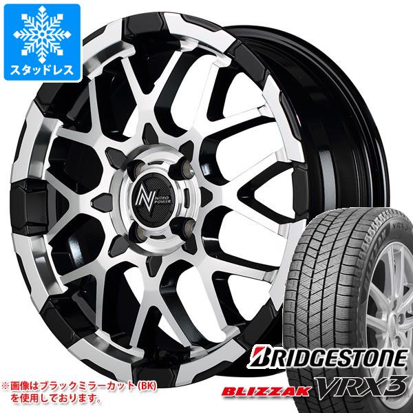 【タイヤ交換対象】スタッドレスタイヤ ブリヂストン ブリザック VRX3 165/65R15 81Q & ナイトロパワー M28 バレット 5.0-15 タイヤホイール4本セット165/65-15 BRIDGESTONE BLIZZAK VRX3|タイヤ1番