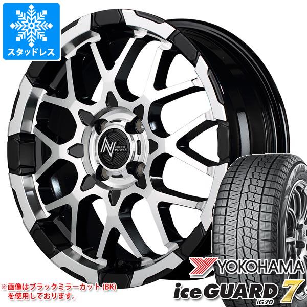 【タイヤ交換対象】スタッドレスタイヤ ヨコハマ アイスガードセブン iG70 185/60R16 86Q & ナイトロパワー M28 バレット 6.0-16 タイヤホイール4本セット185/60-16 YOKOHAMA iceGUARD 7 iG70|タイヤ1番