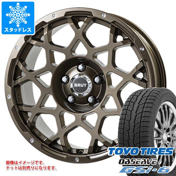 【タイヤ交換対象】スタッドレスタイヤ トーヨー オブザーブ GSi-6 225/70R16 103Q & ブルート BR-55 6.5-16 タイヤホイール4本セット225/70-16 TOYO OBSERVE GSi-6|タイヤ1番