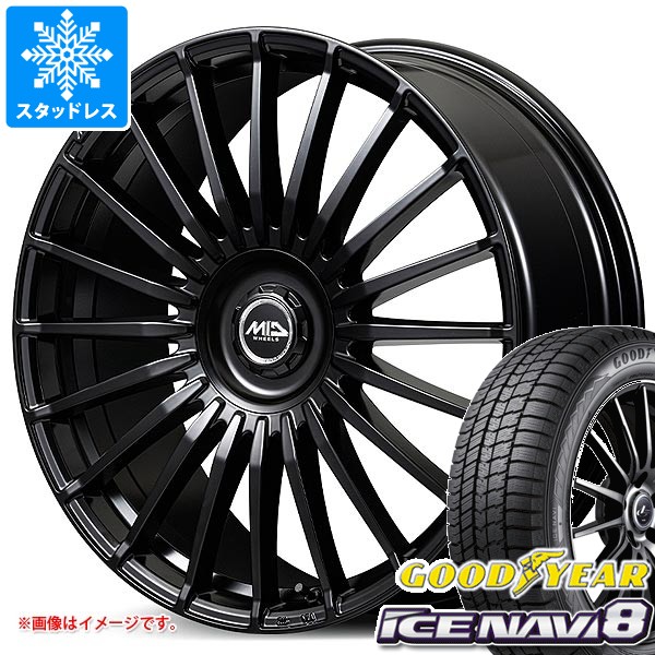 【タイヤ交換対象】トヨタ 40系アルファード用 スタッドレス グッドイヤー アイスナビ8 225/60R18 100Q MID エクスクルーシブ 020F タイヤホイール4本セット