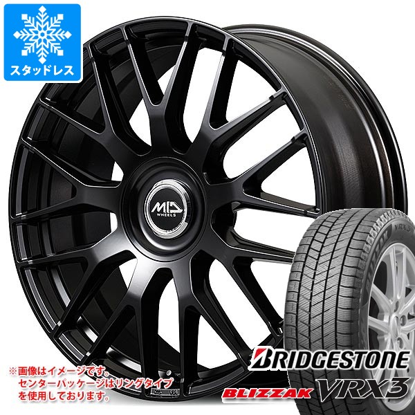 【タイヤ交換対象】トヨタ 40系アルファード用 スタッドレス ブリヂストン ブリザック VRX3 225/60R18 100Q MID エクスクルーシブ 029M タイヤホイール4本セット