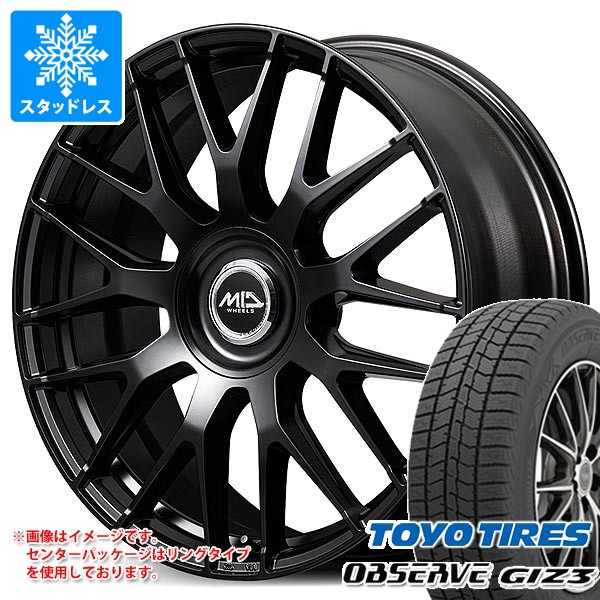 【タイヤ交換対象】トヨタ 40系アルファード用 スタッドレス トーヨー オブザーブ ギズ3 225/55R19 103Q XL MID エクスクルーシブ 029M タイヤホイール4本セット