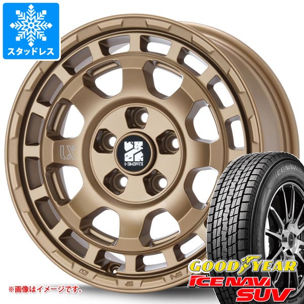【タイヤ交換対象】ミツビシ デリカD5用 スタッドレス グッドイヤー アイスナビ SUV 215/70R16 100Q MLJ エクストリームJ サバンザ タイヤホイール4本セット