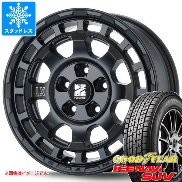 【タイヤ交換対象】ミツビシ デリカD5用 スタッドレス グッドイヤー アイスナビ SUV 215/70R16 100Q MLJ エクストリームJ サバンザ タイヤホイール4本セット