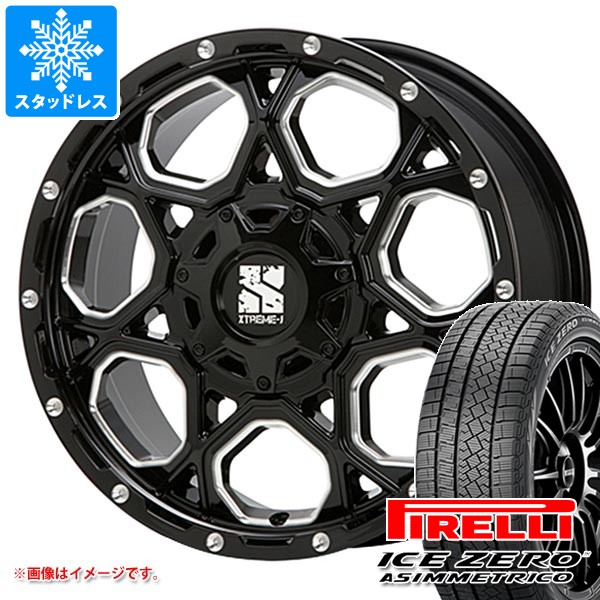 【タイヤ交換対象】ジープ レネゲード BU/BV系用 スタッドレス ピレリ アイスゼロアシンメトリコ 215/60R17 96H MLJ エクストリームJ XJ06 タイヤホイール4本セット