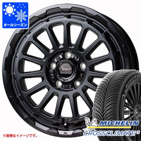 ミツビシ アウトランダー GF/GG系用 オールシーズンタイヤ ミシュラン クロスクライメート3 225/65R17 106V XL バークレイハードロック リザード 7.0-17 タイヤホイール4本セット|タイヤ1番