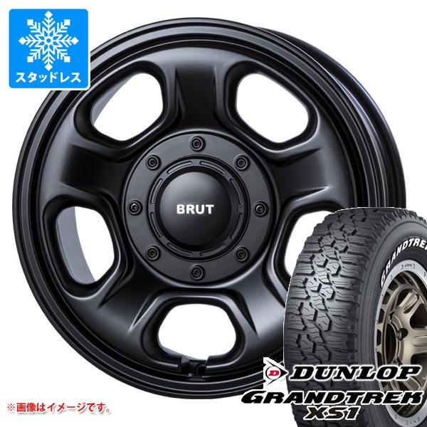 【タイヤ交換対象】デリカD5用 スタッドレス ダンロップ グラントレック XS1 LT215/70R16 100/97N ホワイトレター ブルート BR-33 タイヤホイール4本セット｜タイヤ１番