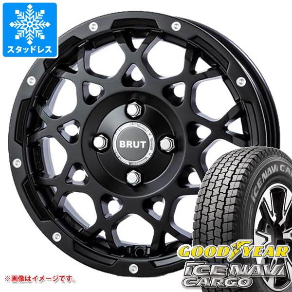 【タイヤ交換対象】サクシード プロボックス 160系用 スタッドレス グッドイヤー アイスナビカーゴ 155/80R14 88/86N ブルート BR-55 タイヤホイール4本セット|タイヤ1番