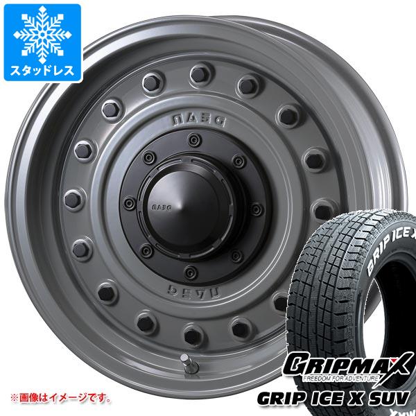 【タイヤ交換対象】5本セット スズキ ジムニーノマド JC74W用 スタッドレス グリップマックス グリップアイスエックス SUV 195/80R15C 107/105N ホワイトレター クリムソン ディーン コロラド タイヤホイール5本セット