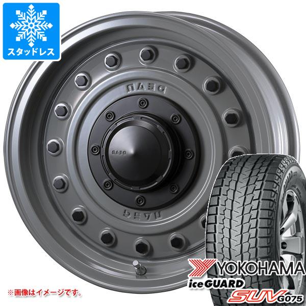 【タイヤ交換対象】スズキ ジムニーノマド JC74W用 スタッドレス ヨコハマ アイスガード SUV G075 195/80R15 96Q クリムソン ディーン コロラド タイヤホイール4本セット