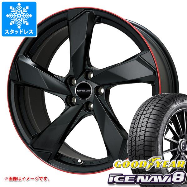 【タイヤ交換対象】アウディ A5 F5系用 スタッドレス グッドイヤー アイスナビ8 255/35R19 96Q XL ユーロアクシス クロスエッジ タイヤホイール4本セット｜タイヤ１番
