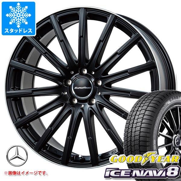 【タイヤ交換対象】メルセデスベンツ W247 Bクラス用 スタッドレス グッドイヤー アイスナビ8 205/60R16 96Q XL ユーロアクシス エアフルト タイヤホイール4本セット