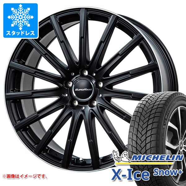 メルセデスベンツ W205 Cクラス用 スタッドレス ミシュラン エックスアイススノープラス 225/50R17 98H XL ユーロアクシス エアフルト タイヤホイール4本セット|タイヤ1番