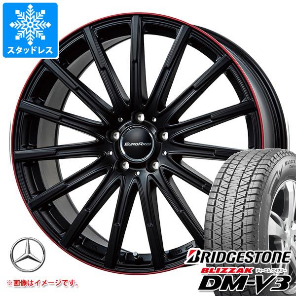 【タイヤ交換対象】メルセデスベンツ N293 EQCクラス用 スタッドレス ブリヂストン ブリザック DM-V3 前 235/55R19 105Q XL 後 255/50R19 107Q XL ユーロアクシス エアフルト タイヤホイール4本セット|タイヤ1番
