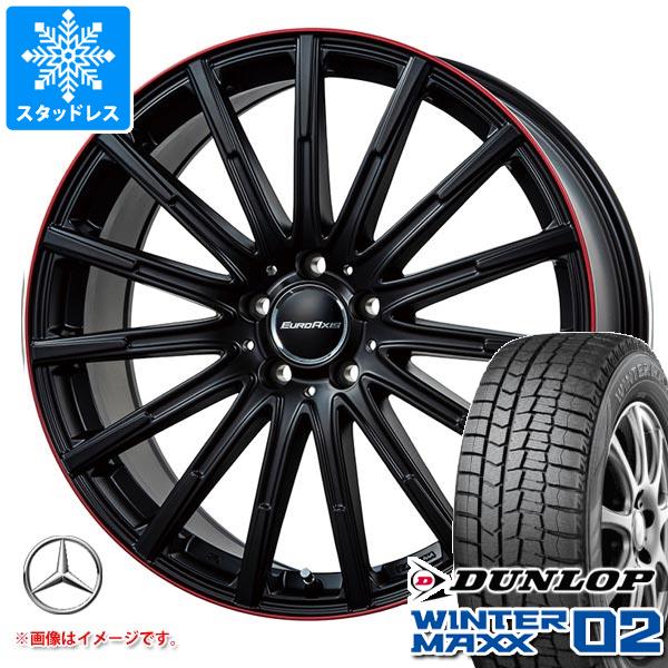 【タイヤ交換対象】メルセデスベンツ X156 GLAクラス用 スタッドレス ダンロップ ウインターマックス02 WM02 215/60R17 96Q ユーロアクシス エアフルト タイヤホイール4本セット|タイヤ1番