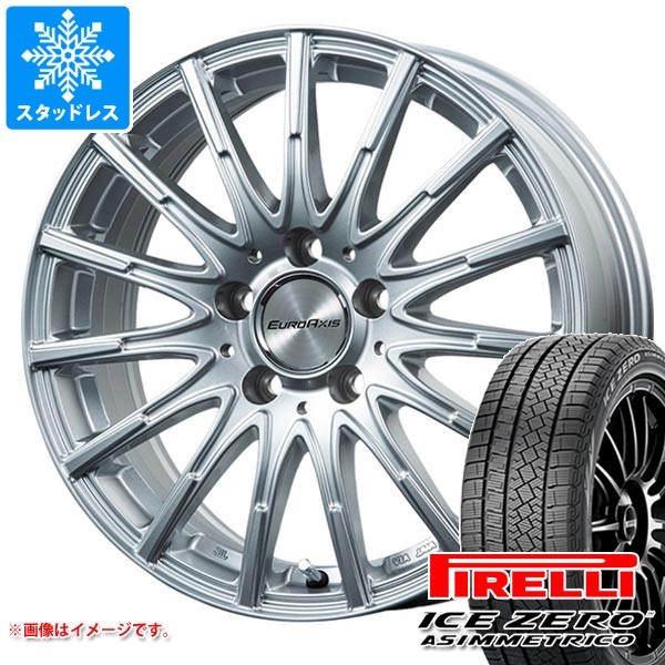 【タイヤ交換対象】メルセデスベンツ X247 GLBクラス用 スタッドレス ピレリ アイスゼロアシンメトリコ 215/65R17 103T XL ユーロアクシス エアフルト タイヤホイール4本セット