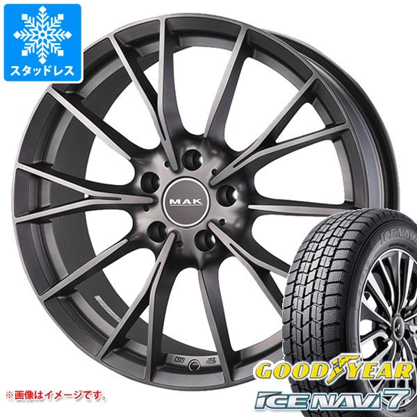 【タイヤ交換対象】BMW G30/G31 5シリーズ用 スタッドレス グッドイヤー アイスナビ7 225/55R17 97Q MAK ファブリック タイヤホイール4本セット