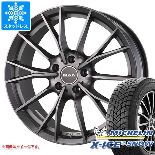 【タイヤ交換対象】BMW U10 X2用 スタッドレス ミシュラン エックスアイススノー 225/60R17 103T XL MAK ファブリック タイヤホイール4本セット