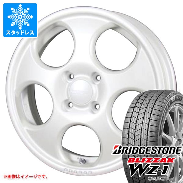 【タイヤ交換対象】スズキ ハスラー用 スタッドレス ブリヂストン ブリザック WZ-1 165/65R14 79Q MLJ ハイペリオン ポポロ タイヤホイール4本セット