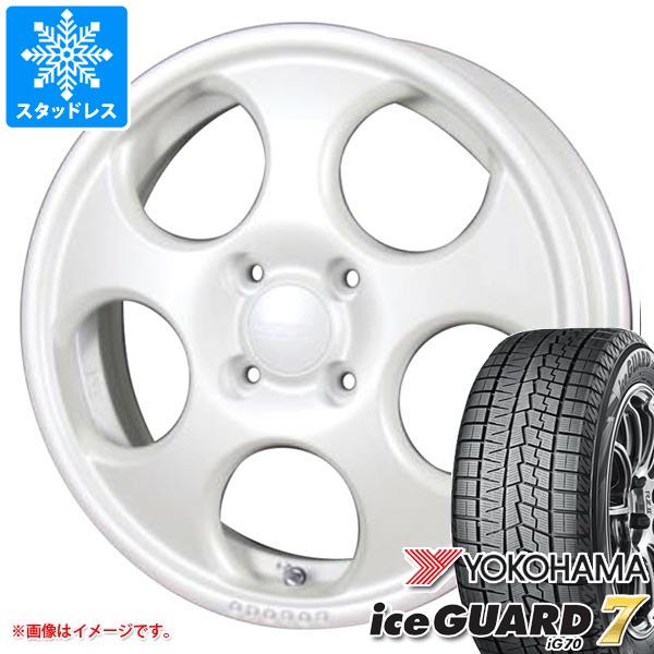 【タイヤ交換対象】ハスラー用 スタッドレス ヨコハマ アイスガードセブン iG70 165/65R14 79Q MLJ ハイペリオン ポポロ タイヤホイール4本セット