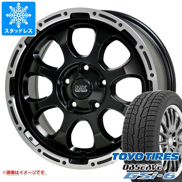 【タイヤ交換対象】ニッサン T32エクストレイル用 スタッドレス トーヨー オブザーブ GSi-6 225/65R17 102Q マッドクロスグレイス タイヤホイール4本セット
