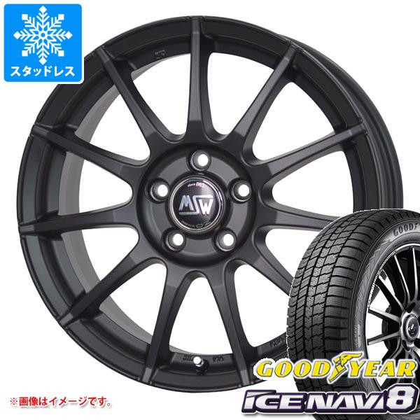 【タイヤ交換対象】フィアット 500e FA1系用 スタッドレス グッドイヤー アイスナビ8 205/45R17 88Q XL OZ MSW 85-2 タイヤホイール4本セット