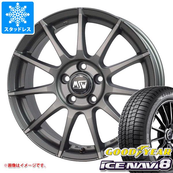 【タイヤ交換対象】フィアット 500e FA1系用 スタッドレス グッドイヤー アイスナビ8 205/45R17 88Q XL OZ MSW 85-2 タイヤホイール4本セット