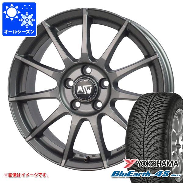 【タイヤ交換対象】アウディ TT FVC系用 オールシーズンタイヤ ヨコハマ ブルーアース4S AW21 245/40R18 97Y XL OZ MSW 85-2 タイヤホイール4本セット