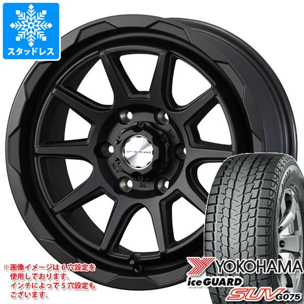 【タイヤ交換対象】5本セット FJクルーザー 10系用 スタッドレス ヨコハマ アイスガード SUV G075 265/70R17 115Q マッドヴァンス06 タイヤホイール5本セット