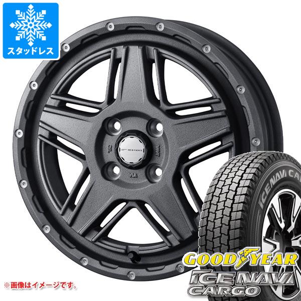 【タイヤ交換対象】ハイゼットカーゴ S320系用 スタッドレス グッドイヤー アイスナビカーゴ 145/80R12 80/78N (145R12 6PR相当) マッドヴァンス07 タイヤホイール4本セット｜タイヤ１番
