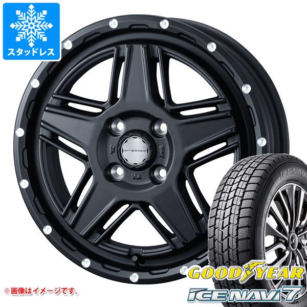 【タイヤ交換対象】ハスラー用 2026年製 スタッドレス グッドイヤー アイスナビ7 165/70R14 81Q マッドヴァンス07 タイヤホイール4本セット｜タイヤ１番