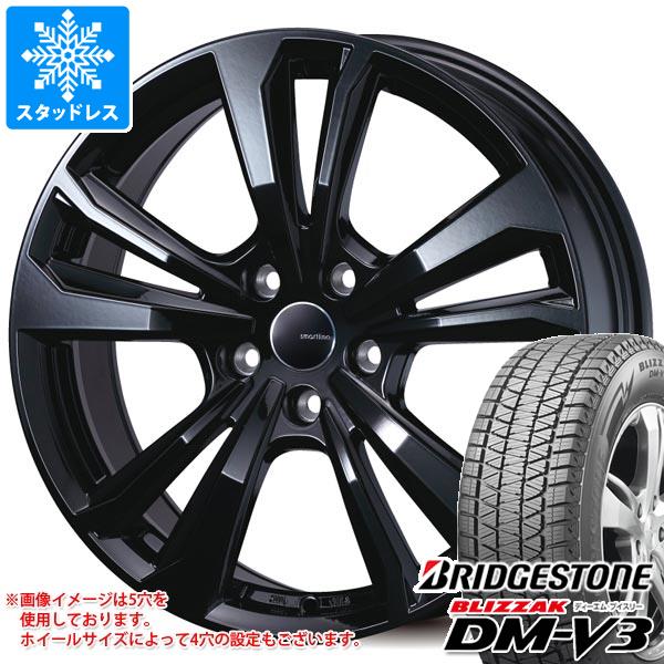 【タイヤ交換対象】ジープ グランドチェロキー WL系用 スタッドレス ブリヂストン ブリザック DM-V3 265/60R18 110Q スマートライン 365 タイヤホイール4本セット