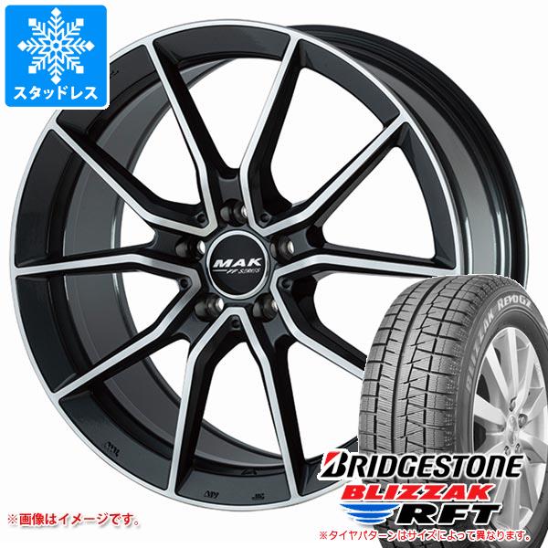 【タイヤ交換対象】メルセデスベンツ W206オールテレイン Cクラス オールテレイン用 スタッドレス ブリヂストン ブリザック RFT 245/45R18 100Q XL ランフラット MAK アルジェントエフエフ タイヤホイール4本セット｜タイヤ１番