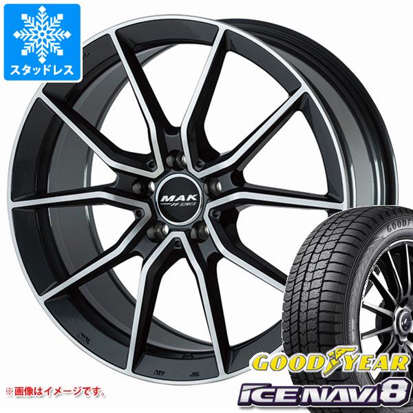 【タイヤ交換対象】メルセデスベンツ W177 A45S AMG用 スタッドレス グッドイヤー アイスナビ8 245/40R18 93Q MAK アルジェントエフエフ タイヤホイール4本セット|タイヤ1番