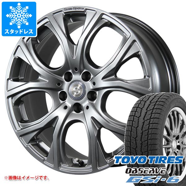 【タイヤ交換対象】BMW G02 X4用 スタッドレス トーヨー オブザーブ GSi-6 225/60R18 100Q チームスパルコ ベネージュ タイヤホイール4本セット|タイヤ1番