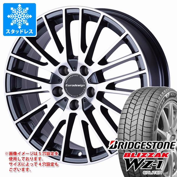 【タイヤ交換対象】シトロエン C3エアクロス A8H系用 スタッドレス ブリヂストン ブリザック WZ-1 195/60R16 89Q ユーロデザイン カルヴァー タイヤホイール4本セット｜タイヤ１番