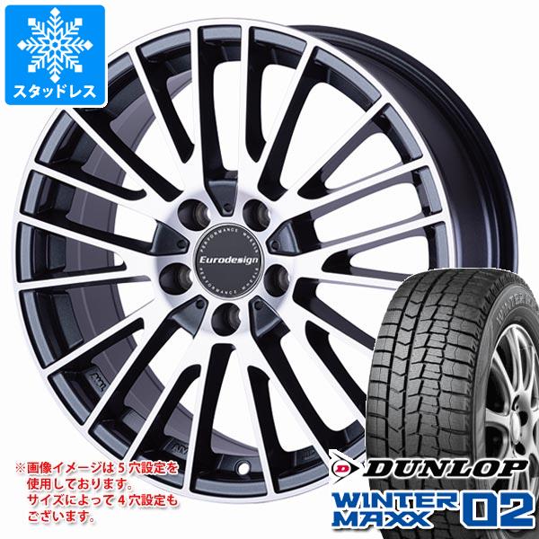 【タイヤ交換対象】メルセデスベンツ X156 GLAクラス用 スタッドレス ダンロップ ウインターマックス02 WM02 215/60R17 96Q ユーロデザイン カルヴァー タイヤホイール4本セット｜タイヤ１番