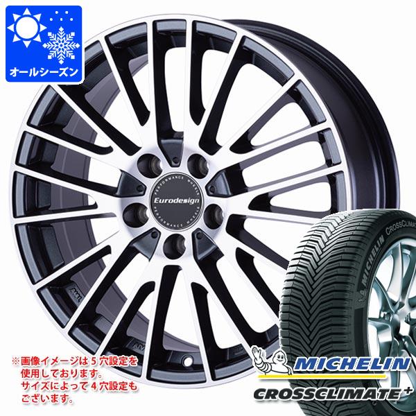 【タイヤ交換対象】メルセデスベンツ W206 Cクラス用 オールシーズンタイヤ ミシュラン クロスクライメートプラス 225/50R17 98W XL ランフラット ユーロデザイン カルヴァー タイヤホイール4本セット