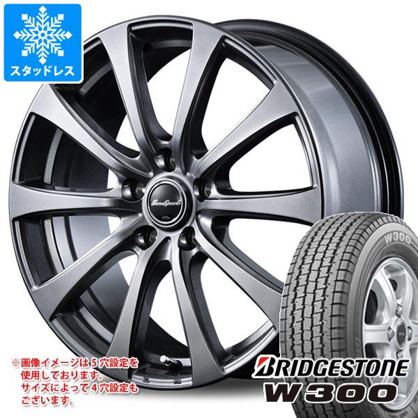 【タイヤ交換対象】スタッドレスタイヤ ブリヂストン W300 145/80R12 80/78N (145R12 6PR相当) ＆ MID ホイールズ G10 3.5-12 タイヤホイール4本セット145/80-12 BRIDGESTONE W300｜タイヤ１番